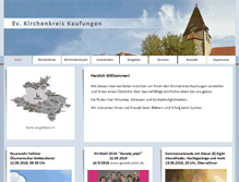 Tablet Screenshot of kirchenkreis-kaufungen.de